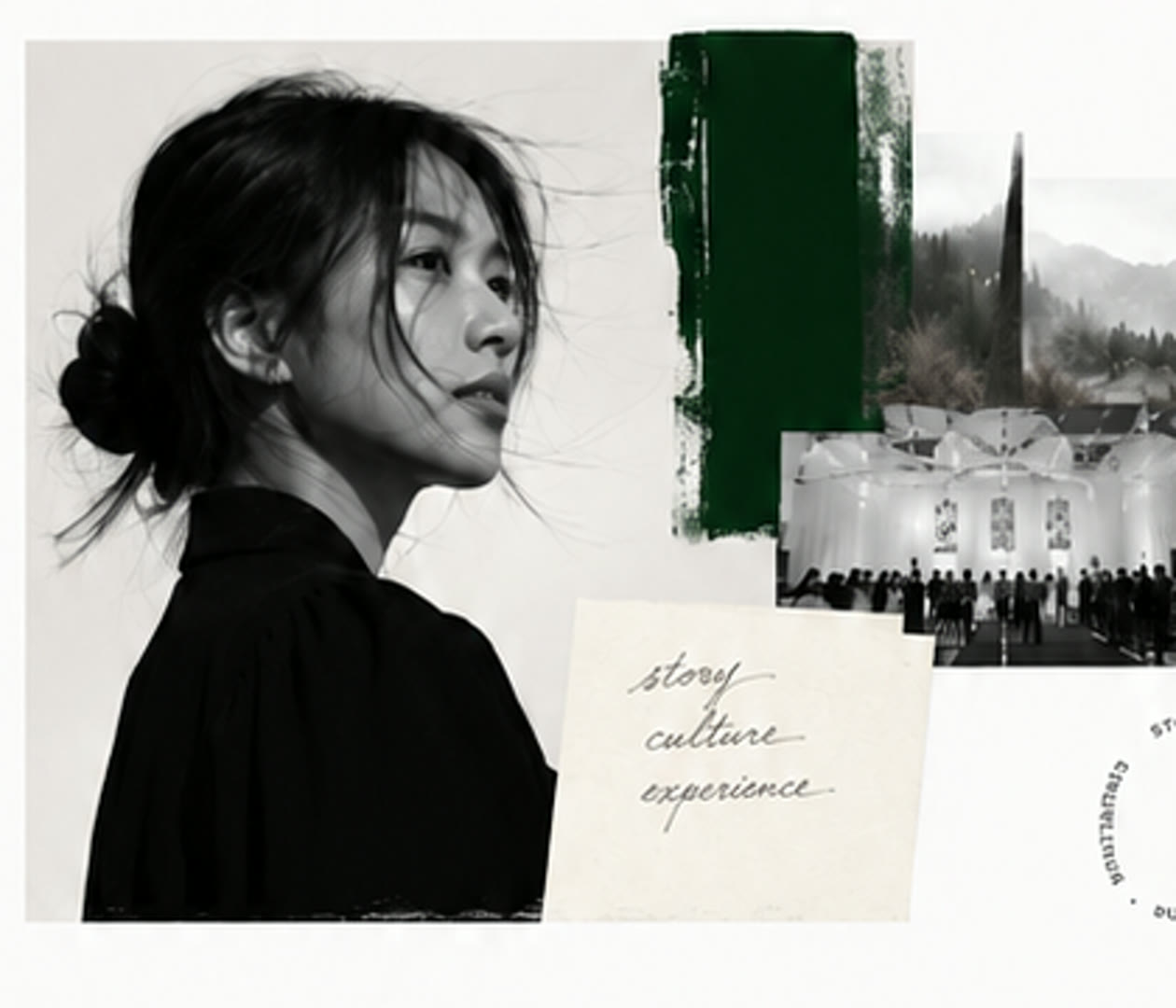 Rainie Liu Yu collage portrait